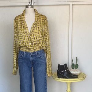 Forever 21 Retro Style Long Sleeve Button Down 3X